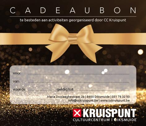 De cadeaubon van CC Kruispunt