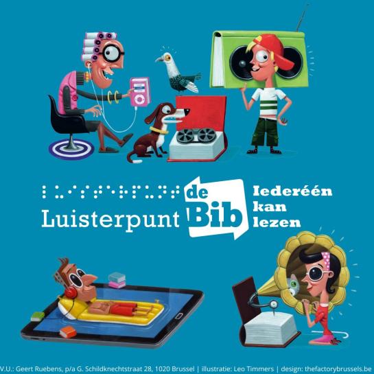 Themabeeld rond de Luisterpuntbibliotheek